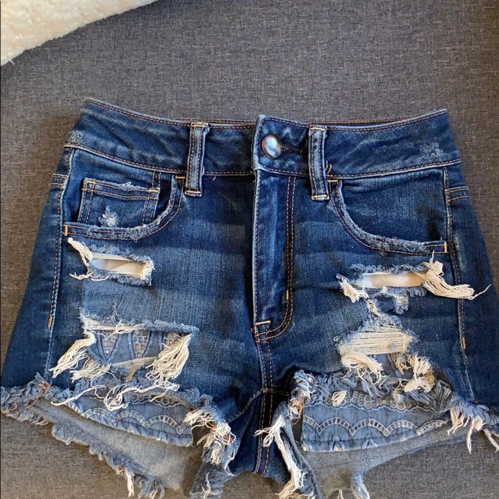 American Eagle High Rise Jean Shorts